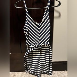 Monteau striped romper size medium!